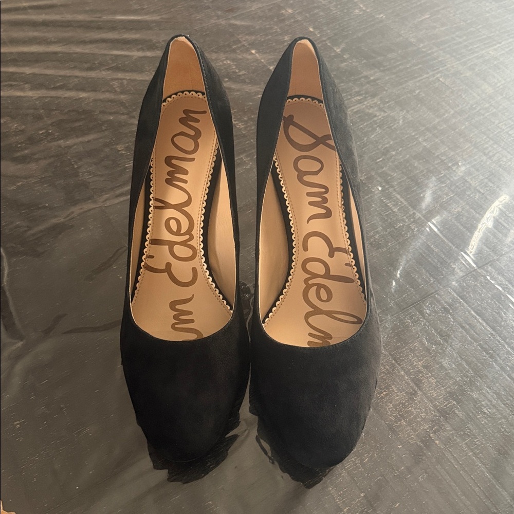 Sam Edelman Black Suede Heels